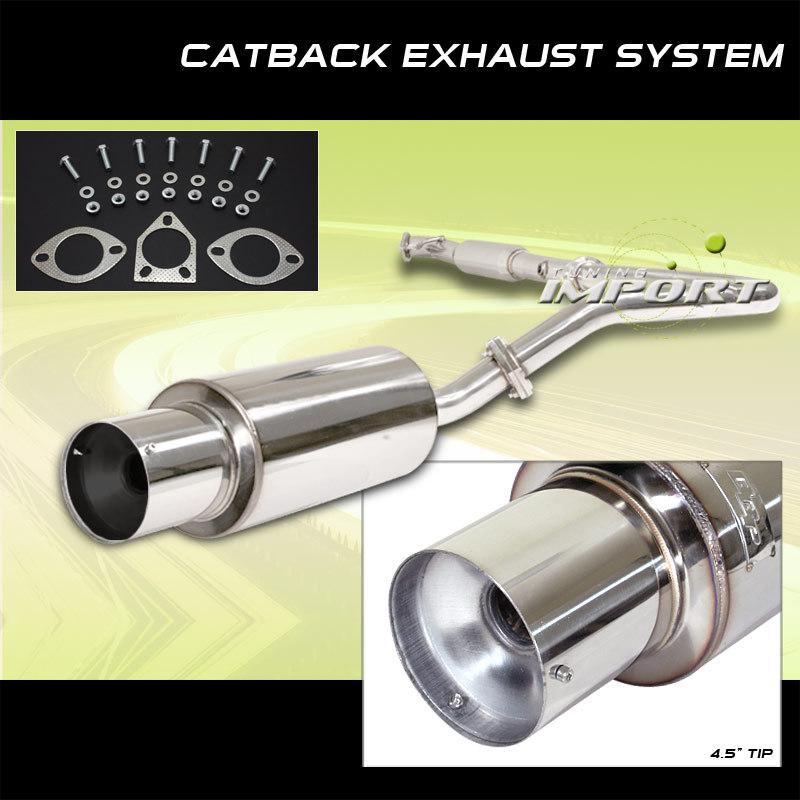 95-99 eclipse n/t 2.0l 4 cyl catback exhaust muffler system performance upgrade 