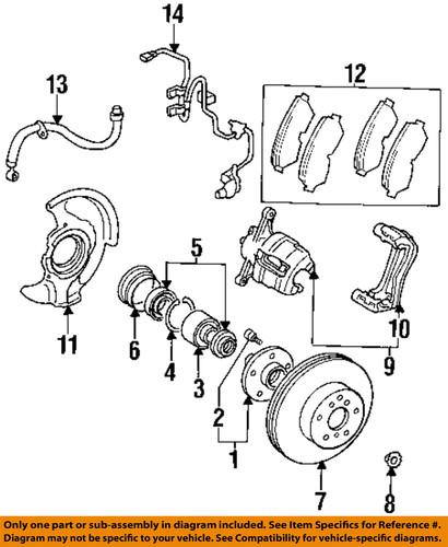 Toyota oem 8954320090 front abs wheel sensor/abs wheel speed sensor