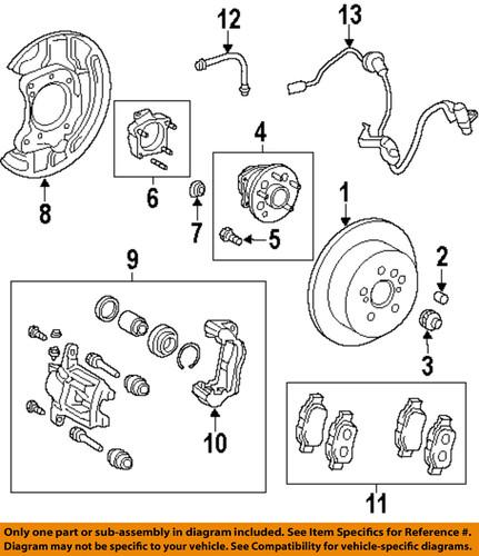 Toyota oem 8954508020 rear abs wheel sensor/abs wheel speed sensor