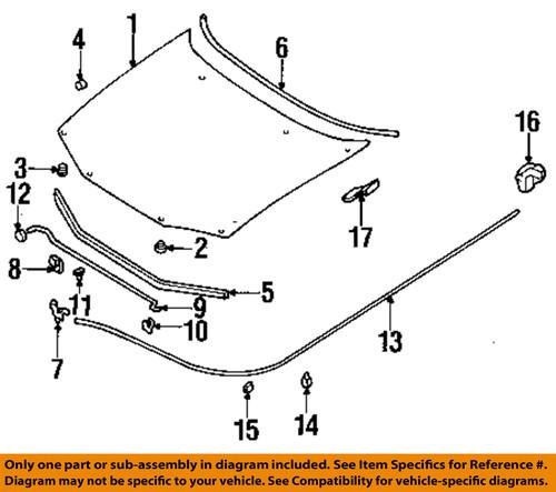 Subaru oem 57319ac000 hood-lock