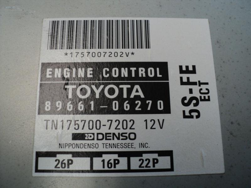 96 toyota camry 4cyl at ecm ecu engine computer 89661-06270 or 89661-33740