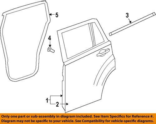 Jeep oem 5074961ab door outer panel-outer panel