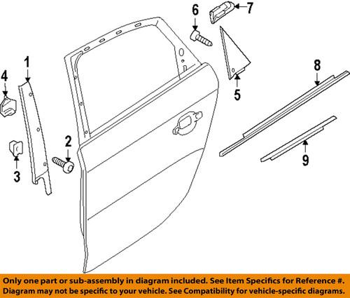 Audi oem 8k0839901p9b9 exterior-rear-applique