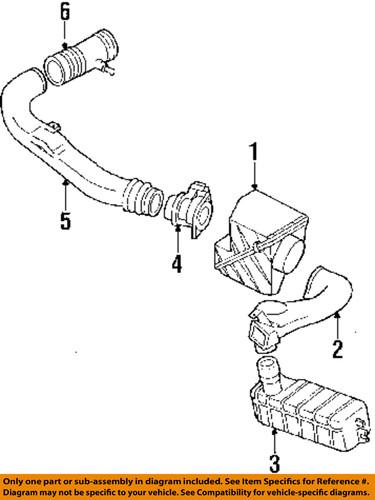 Nissan oem 1657853f00 air intake-rear duct