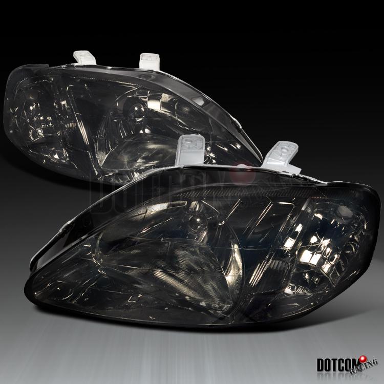 1999-2000 honda civic ex si ek ek9 jdm smoke headlights