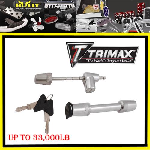 Trimax stainless trailer coupler hitch cover pin lock tahoe suburban yukon