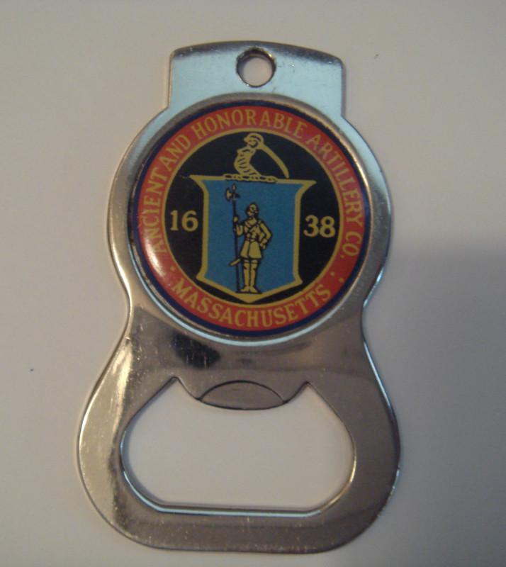 Ancient & honorable artillery company of massachusetts bottle opener key chain 
