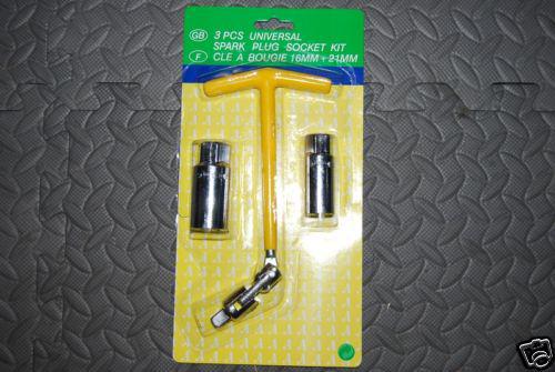 Easy to use auto boat atv tool spark plug socket kit