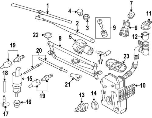 Volkswagen 5c7955425a genuine oem factory original wiper blade