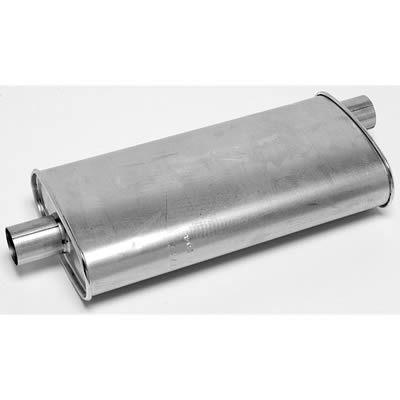 Walker exhaust muffler thrush turbo 2 1/4" inlet/2 1/4" outlet steel ea 17717