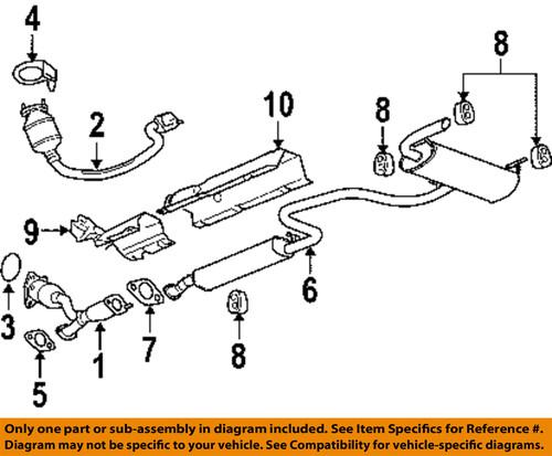 Gm oem 22734961 exhaust gasket misc/exhaust pipe to manifold gasket