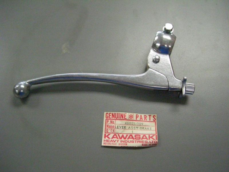 Nos kawasaki oem# 46021-009 brake lever assm. 70-75 g4tr, 76 kv100