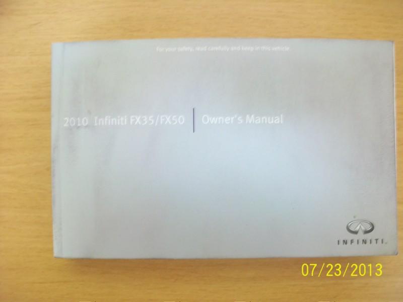 2010 infiniti fx35/fx50 owners manual