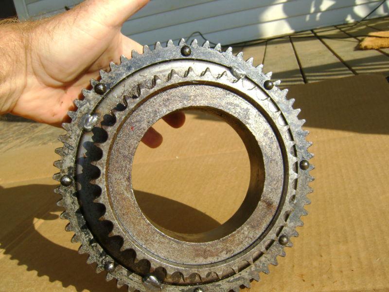 Clutch shell/sprocket , shovalhead harley 37702-70a 41-64  70-85