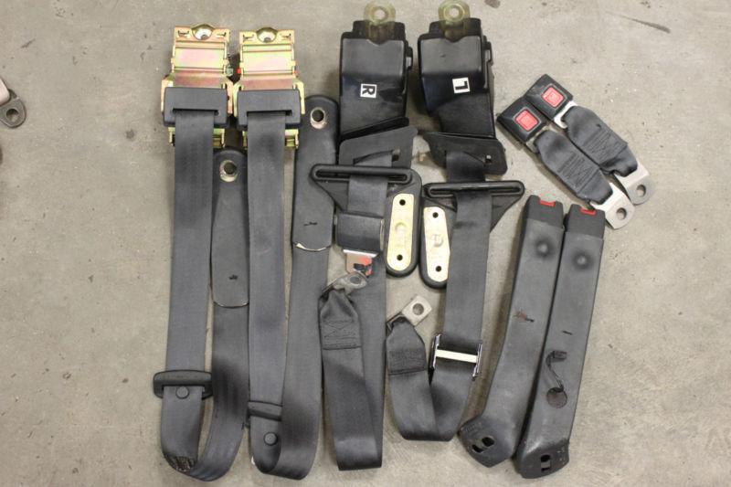 Camaro/firebird t-top/hard top graphite gray seat belts set used