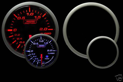 Electric boost gauge-amber/white peak/warn metric bar