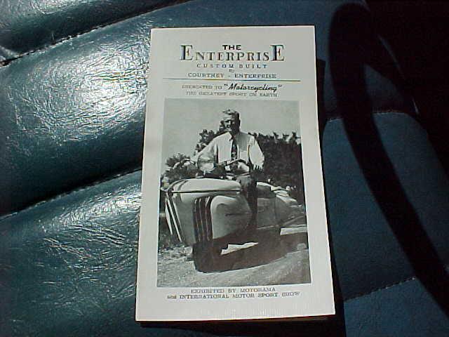 1952 enterprise cutom built motorcycle harley sales brochure 4 pgs exc scarce