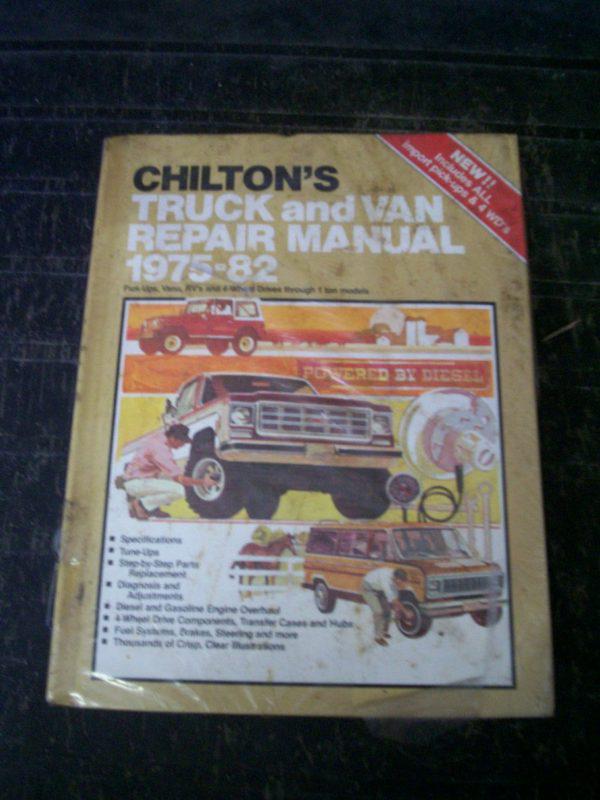 New chilton's manual 7150 1975-1982 truck and van repair manual 