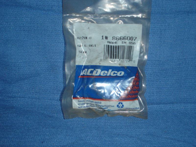 Nos  ac delco 8666007 drive shaft seal fits gm models 82 - 01