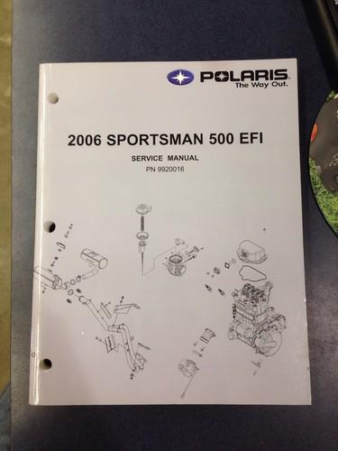 2006 polaris sportsman 500 efi service manual oem 9920016