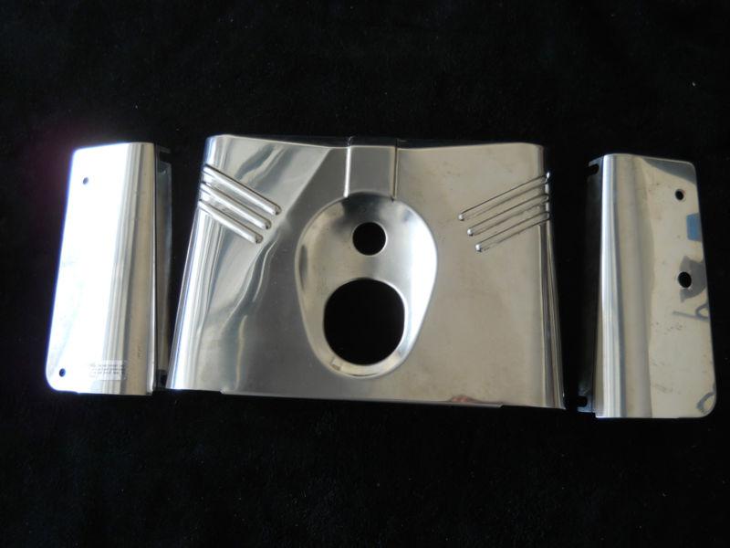 H-d stainless 3-piece front fork covers