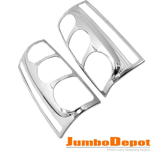 For 2007-2010 gmc yukon xl chrome rear bumper tail light lamp bezel cover trim