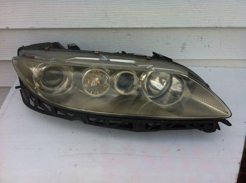 Mazda 6 headlight assembly driver with mount bracket 03 04 05 clean oem