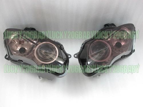 Headlight headlamp for yamaha yzf r1 yzf-r1 07-08 07 08 2007 2008 #smoke 7d