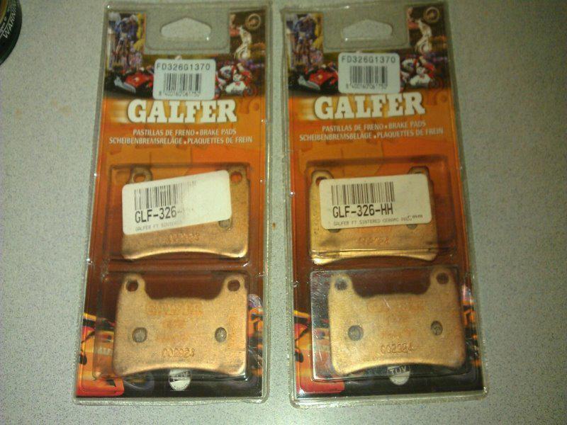 Galfer g-1375 front brake pads sinterd ceramic honda yamaha kawasaki suzuki