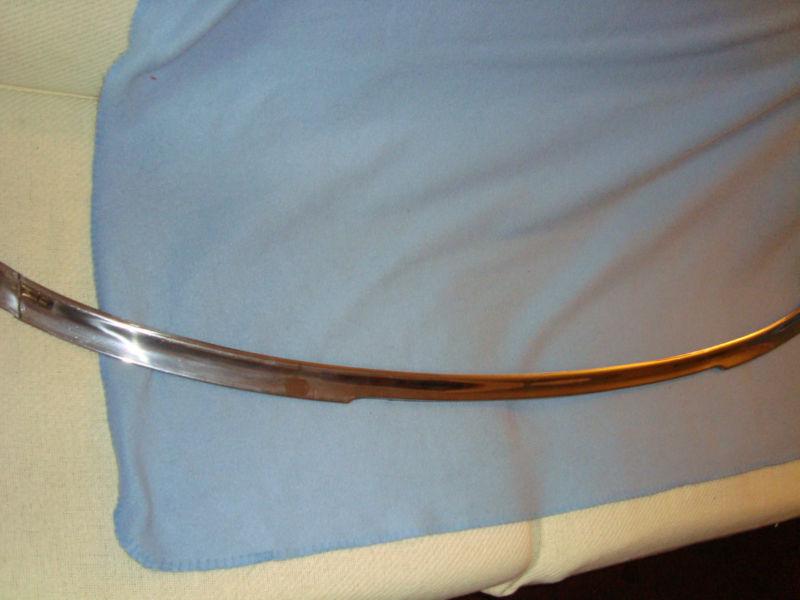1986 jaguar xjs-v12 coupe front lower windshield trim  stainless
