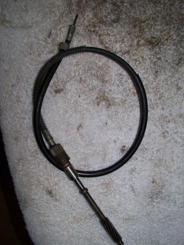 1979 yamaha xs650 xs 650 tachometer tach cable w/ engine gear