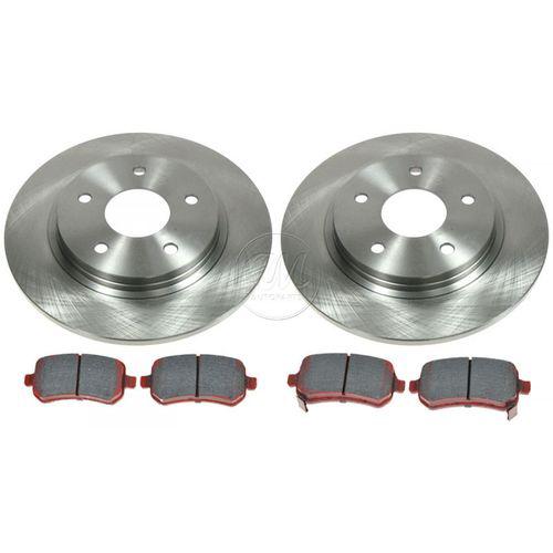 Rear ceramic disc brake pads & rotors kit set for chrysler dodge volkswagen