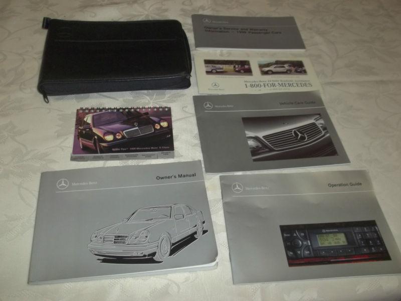 1999 e 300 turbodiesel, e 320, e 430, e 55 amg owner manual 7/pc.set & benz case