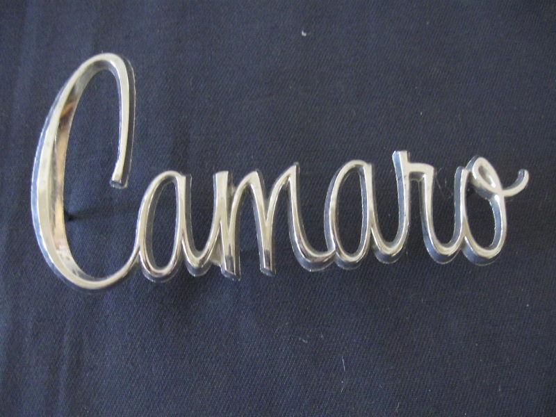  chevy "  camaro"  emblem  badge script trim  name plate chevrolet 3974594