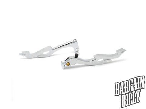 Yamaha chrome brake / clutch flame hand levers - yzf-r1, yzf-r6 (2004-2012)