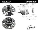 Centric parts 406.40001e rear hub assembly