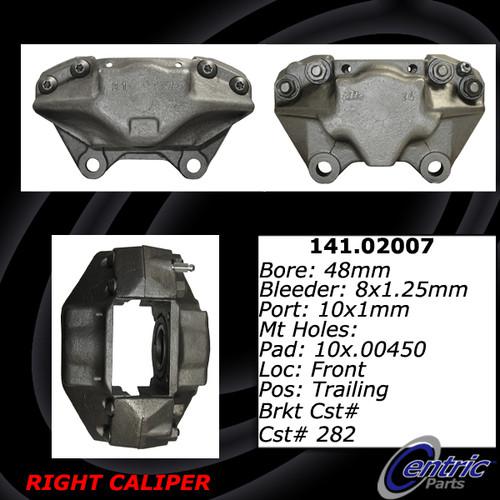 Centric 141.02007 front brake caliper-premium semi-loaded caliper