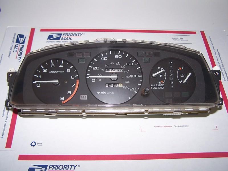 92 93 94 95 honda civic 120 mph instrument gauge cluster w 9k tachometer oem