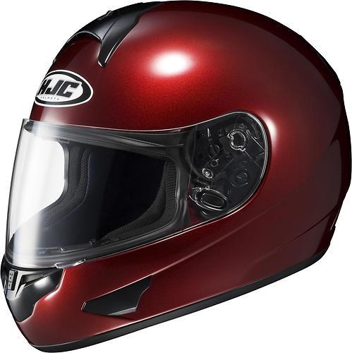 New hjc cl-16 full-face adult helmet, metallic wine/red, med/md