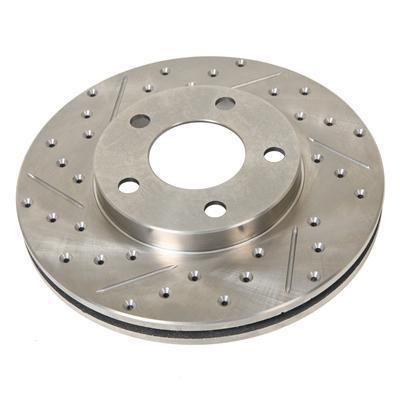 Summit brake rotor extreme drilled slotted psgr front ford mustang br-61041r