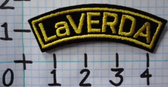 Vintage nos laverda motorcycle patch from the 70's 001