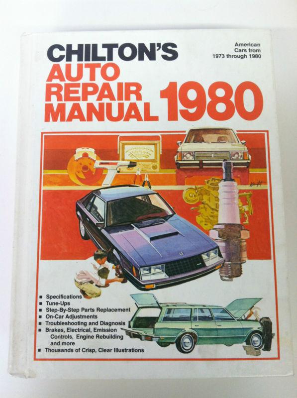 Chilton manual auto repair manual 1980, read for more info