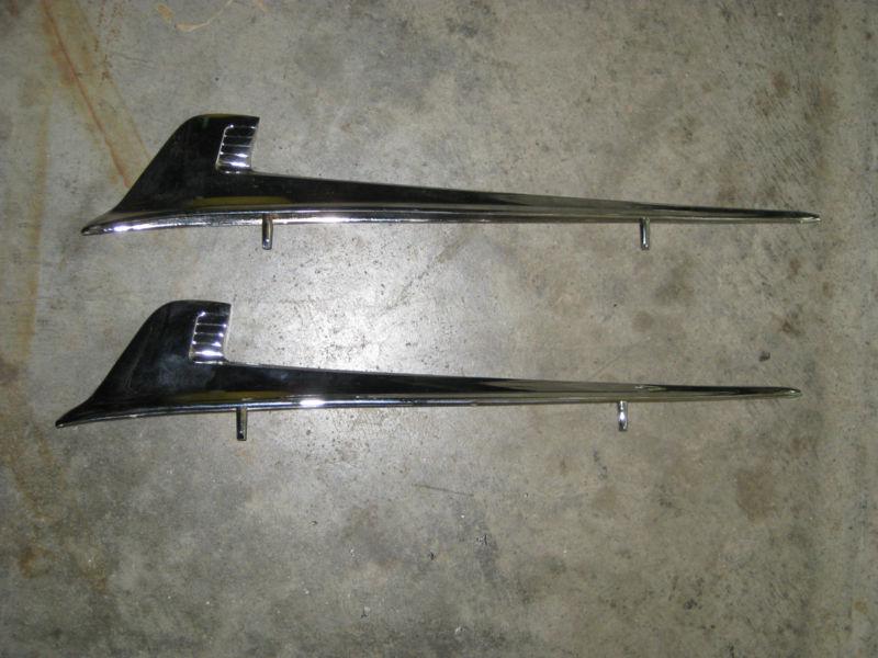 1958 chevy impala reproduction front fender ornaments