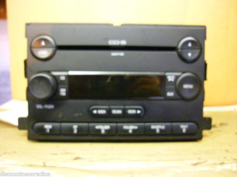 05-07 ford focus f250 f350 freestar radio 6 disc cd mp3 4s4t-18c815-ah *