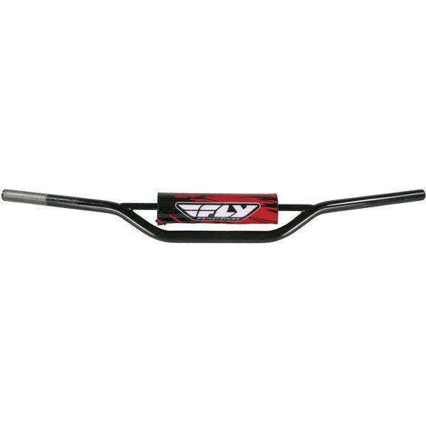 Black kx/rm fly racing 1010 carbon steel handlebar