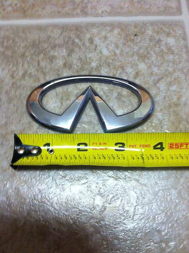 Infinity - rear emblem for trunk - chrome - fits multiple years