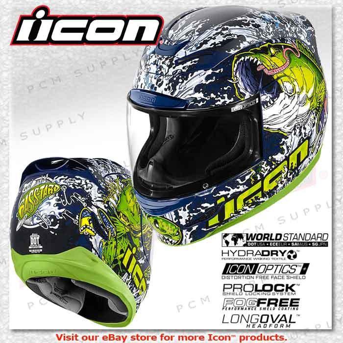 Icon airmada basstard motorcycle street helmet