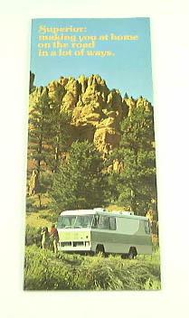 1974 74 superior motorhome rv brochure 2100 2600 2900