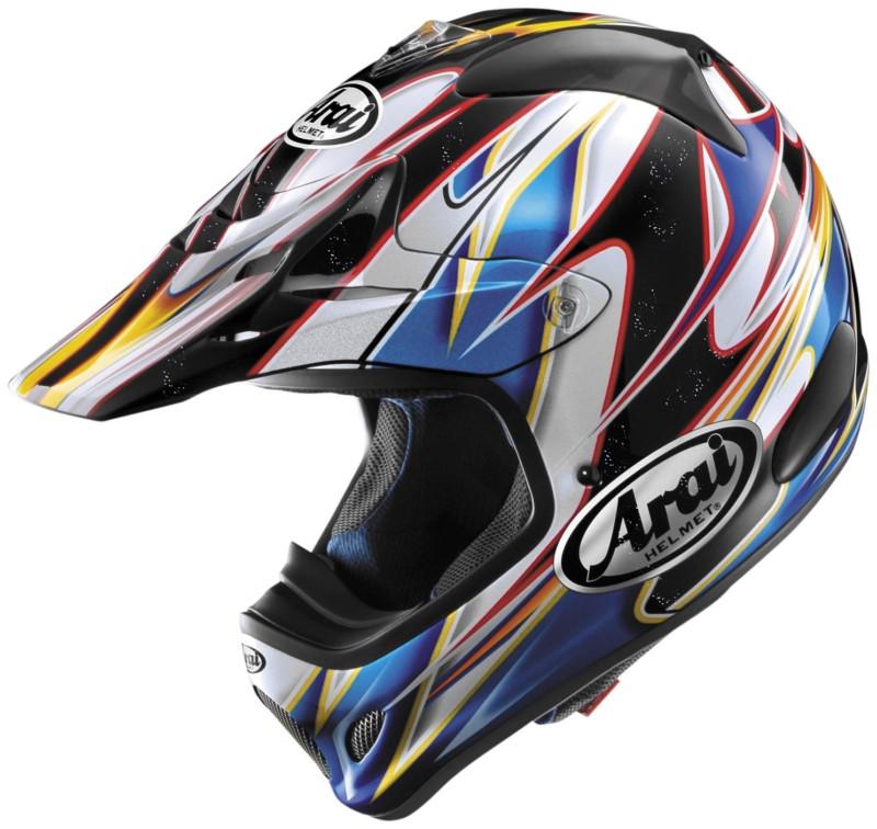 Arai visor for vx-pro3 motorcycle helmet - akira blue