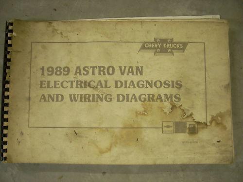 1989 chevrolet chevy astro van electrical wiring diagram service shop manual